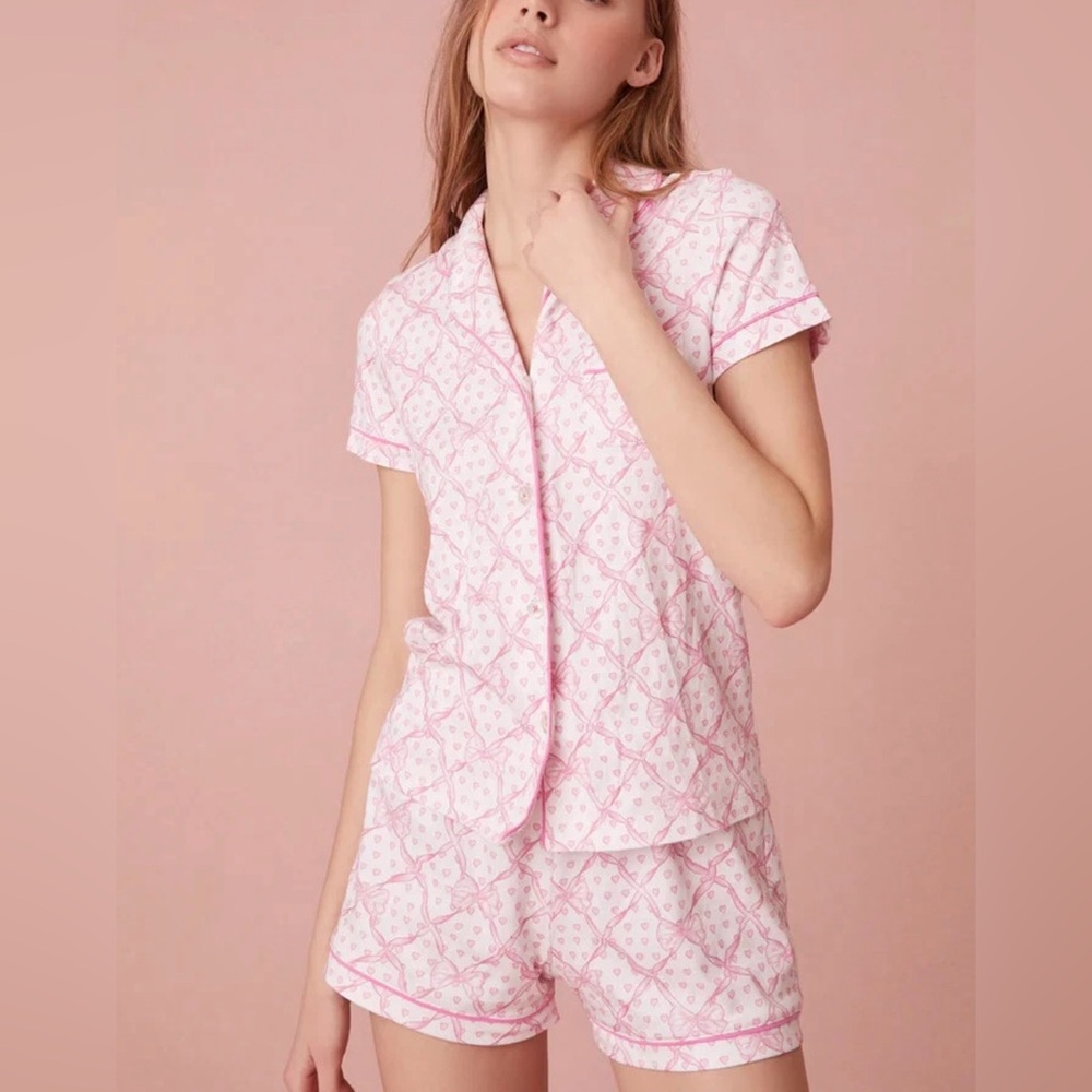 Roller Rabbit X Loveshackfancy Baby Bow Hearts